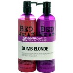 Tigi Bed Head Dumb Blonde šampon 750 ml + Blonde Reconstructor šampon a kondicionér pro poškozené blond vlasy 750 ml dárková sada – Zboží Dáma