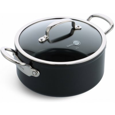 GreenPan Hrnec s nepřilnavým keramickým povrchem s poklicí Barcelona Pro 24 cm / 4,9 l černá CC005334-001 – Hledejceny.cz