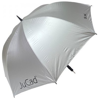 JuCad Telescopic Umbrella Automatic UV stříbrná