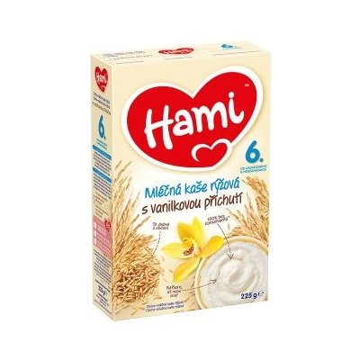 Hami Mléčná kaše rýžová s vanilkou 225 g – Zboží Mobilmania
