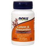 Now Foods Now Lutein & Zeaxanthin zdraví očí 60 softgel kapslí – Hledejceny.cz