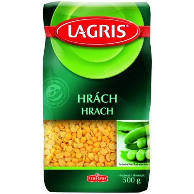 Lagris Hrách žlutý loupaný půlený 0,5 kg – Hledejceny.cz