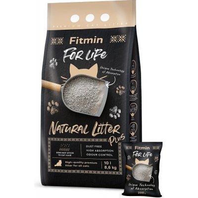 Fitmin For Life Natural litter Plus podestýlka pro kočky 10 l/8,6 kg – Zboží Mobilmania