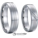 Steel Wedding Snubní prsteny chirurgická ocel SPPL002 – Hledejceny.cz