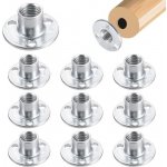 T-drážková matice s otvorem, 3 otvory T matice, T-matice s plochým otvorem M8, T matice z uhlíkové – Sleviste.cz