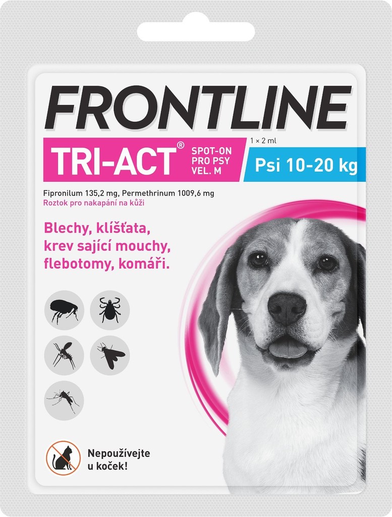 Frontline Tri-Act Spot-On Dog M 10-20 kg 1 x 2 ml