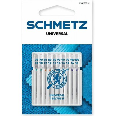 SCHMETZ Strojové jehly 130/705 H XKS 70-100, univerzální, balení 10 kusů – Zbozi.Blesk.cz