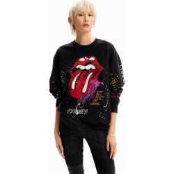 Desigual mikina The Rolling Stones 24SWSK39 Černá