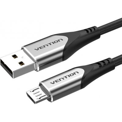 Vention COAHH Luxury USB 2.0 na microUSB, 3A, 2m, šedý – Zbozi.Blesk.cz