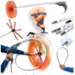 Tajfun sada na čištění komína vrtačkou 6 m – Zboží Dáma