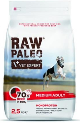 Vetexpert Raw Paleo Beef adult medium 2,5 kg