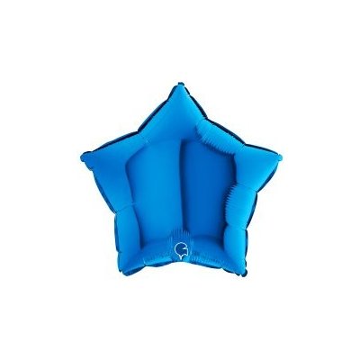 GRABO Hvězda modrá 18" 46cm fóliový balónek nafukovací – Hledejceny.cz