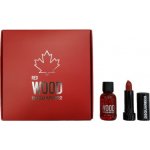 Dsquared2 Red Wood Coffret Deluxe červená rtěnka 1,2 g + EDT 5 ml dárková sada – Zbozi.Blesk.cz