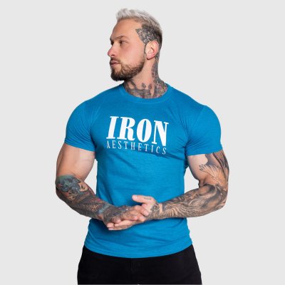 Aesthetics pánské sportovní tričko Iron Urban modré – Zboží Mobilmania