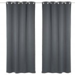Atmosphera Zatemňovací závěsy s oky, 135 x 240 cm, 2 ks antracitová – Hledejceny.cz