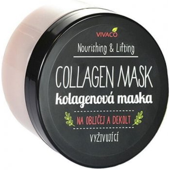 Vivaco Kolagenová maska vyživující s kyselinou hyaluronovou 100 ml