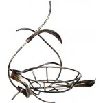 Dąstal Nástěnný květinový stojan Adel černo-zlatý – Zboží Dáma