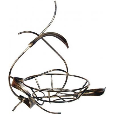 Dąstal Nástěnný květinový stojan Adel černo-zlatý – Zboží Dáma