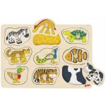 Goki Puzzle s mi úchytkami Mláďata zvířat II – Hledejceny.cz