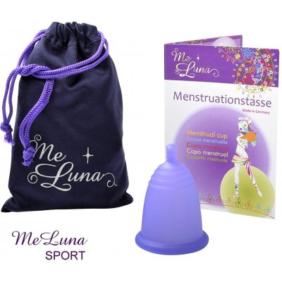 Me Luna menstruační kalíšek M s kuličkou violet – Zboží Dáma
