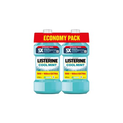 Listerine Cool Mint 2 x 600 ml – Sleviste.cz