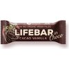 Bezlepková potravina Lifefood Lifebar InChoco kakaové boby s vanilkou 40 g Bio