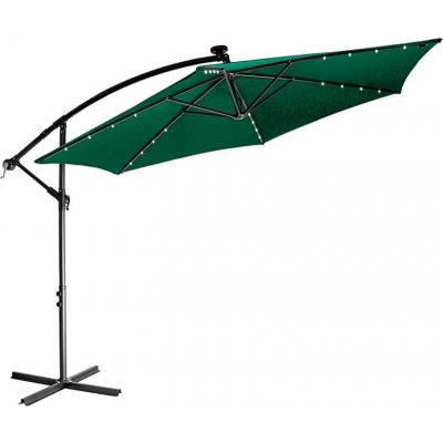STILISTA zahradní LED slunečník s kličkou průměr 300 cm zelený 88631 – Hledejceny.cz