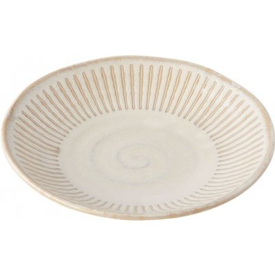 MIJ Talíř na tapas RIDGED ALABASTER 16 cm béžová keramika – Zboží Mobilmania