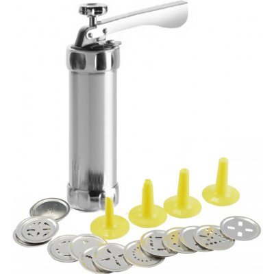 Perfect Home SR-12530 Nerezový lis na těsto s nástavci, zdobička sušenek, 24ks nástavců – Zbozi.Blesk.cz