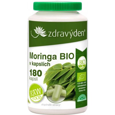 Zdravý den Moringa bio 180 kapslí – Hledejceny.cz