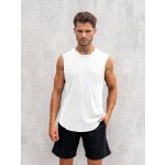 TallGuys Pánské prodloužené tričko bez rukávu óčko Pure white – Hledejceny.cz