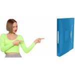 Esselte Aktovka s držadlem a 6 přihrádkami, Vivida modrá, A4, plast – Zboží Živě