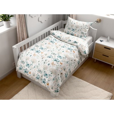 Textilomanie Bavlněné povlečení do postýlky Renforcé bílé 45 x 65 cm 90 x 135 cm – Zboží Dáma