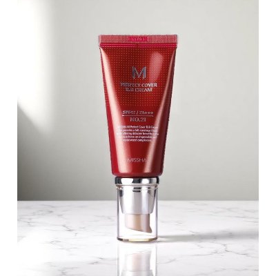 Missha M Perfect Cover BB Cream EX SPF42/PA+++ No.21/Light Beige -BB krém 20 ml – Zboží Dáma