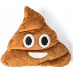 OOTB.de Polštář emoji Hovínko Poop Hnědý s úsměvem světlejší 31 – Zboží Dáma