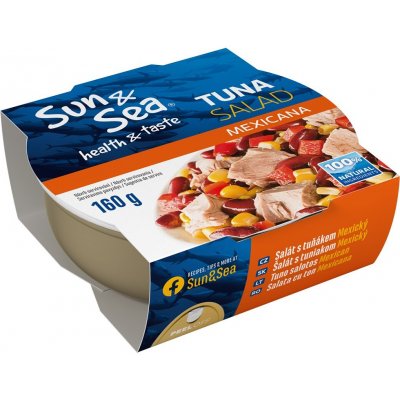 Sun & Sea Salát s tuňákem stylu Mexicana 160 g – Zboží Dáma