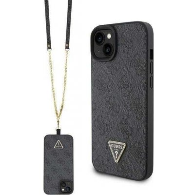 Guess hard iPhone 15 Crossbody 4G Diamond Triangle černé – Zboží Mobilmania