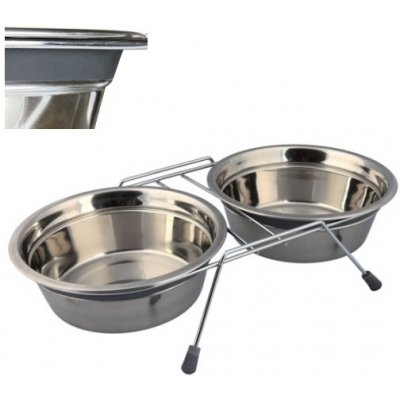 TRIXIE stojánek + 2 misky se silikonovým kroužkem 1,5 l/21 cm – Sleviste.cz