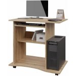 Nejlevnější nábytek Praktický PC stůl s výsuvnou deskou NEJBY LYLE, dub sonoma – Zbozi.Blesk.cz