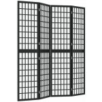 vidaXL Paraván skládací japonský styl 160 × 170 cm černý 4dílný 352080 – Zboží Dáma