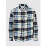 GAP Teen flanelová kostkovaná košile černá šedá – Zboží Dáma