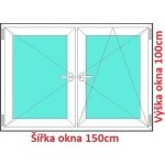 Soft Dvoukřídlé plastové okno 150x100 cm O+OS – HobbyKompas.cz