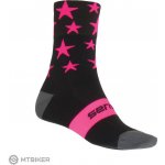 Sensor ponožky STARS černá/růžová