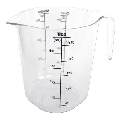 PETRAplast Plastová odměrka 0,5 l s potiskem PETRA Barva: Čirá – Sleviste.cz