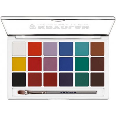 Kryolan Aquacolor sada barev na obličej 18 barev – Zboží Dáma