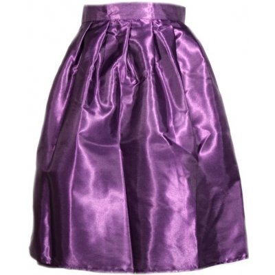 Saténová zavinovací sukně Victorie fialová