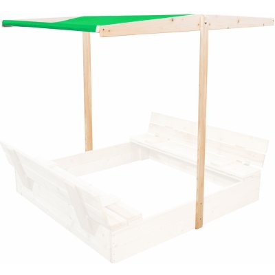 Aga dřevěné pískoviště se stříškou 120x120 cm – Zboží Dáma