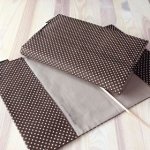 Obal na knihu Puntíky na hnědé M1095-Light – Zboží Dáma