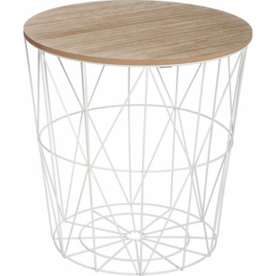 Atmosphera Kumi 41 cm x 40 cm hnědá bílá – Zboží Dáma