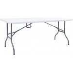 OMAXI 800776 Skládací zahradní stůl bílý 180 x 72 x 72 cm HDPE – Hledejceny.cz